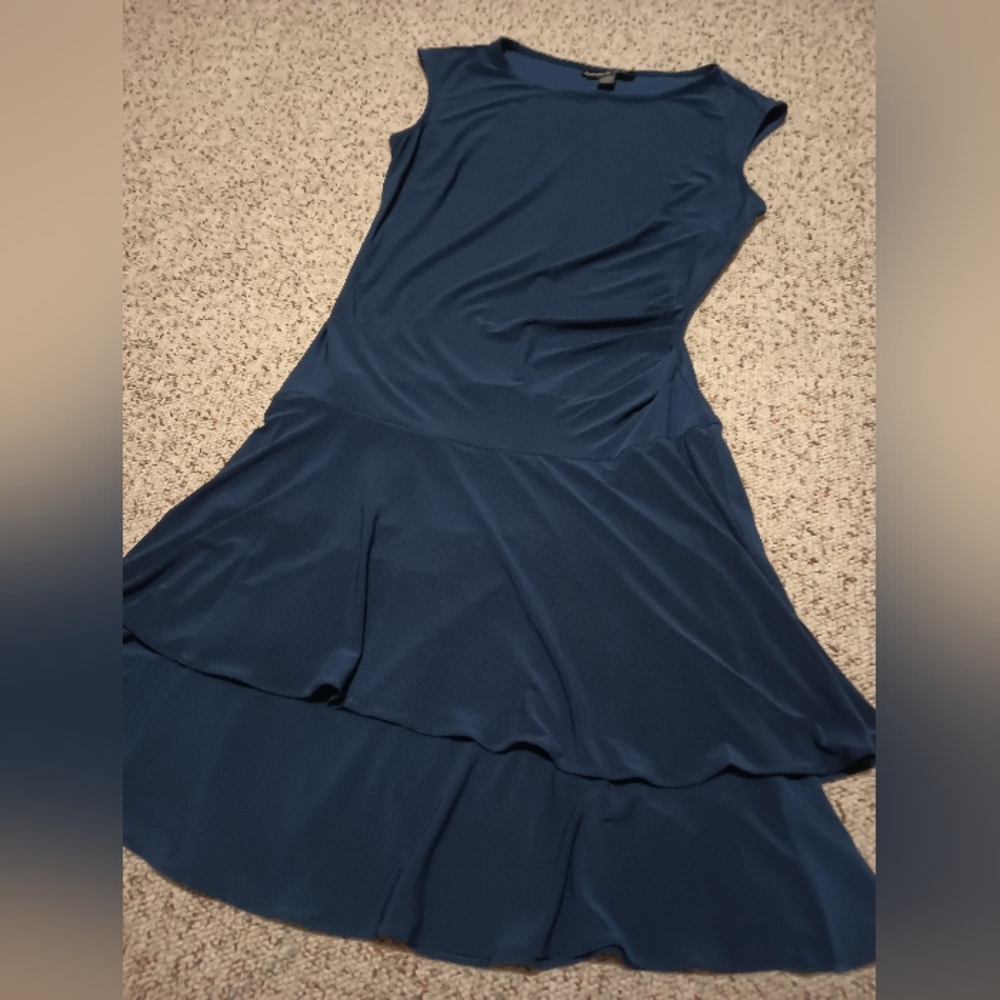 American Living Blue Sleeveless A-Line Dress